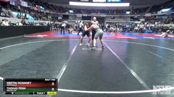 7A 215 lbs Cons. Round 2 - Griffin McKinney, Huntsville vs Thomas Fenn, Opelika Hs