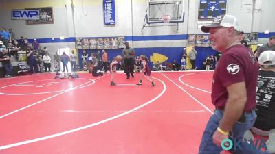 52 lbs Round Of 16 - Kysen Morgan, Fort Gibson Youth Wrestling vs Barrett Robb, Nowata