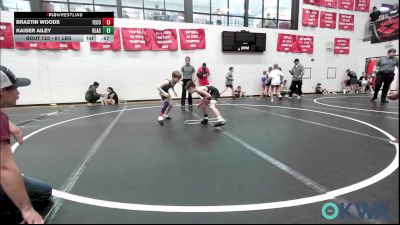 61 lbs Consi Of 4 - Brastin Woods, Tecumseh Youth Wrestling vs Kaiser Ailey, Blackwell Wrestling Club