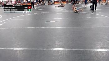 140 lbs Round 3 - Tony Williams, MBCRD Youth Wrestling Club vs Triston Johnson, Mighty Warriors Wrestling Acad