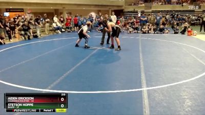 215 lbs Semis (4 Team) - Stetson Hoppe, BHVPP vs Aiden Erickson, Caledonia/Houston