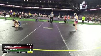 Girls - 105 lbs Champ. Round 1 - Dannielle Christian, Standish-Sterling HS vs Sadie Cavendish, Lakeview HS