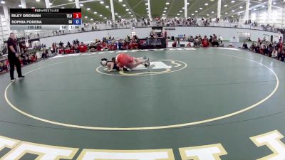 130 lbs Riley Drennan, Texas Blue vs Sophia Fodera, California