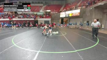 110 lbs Round 3 - Rr3 - Savanna Denton, Canyon West Plains vs Nicole Soldevilla, Borger