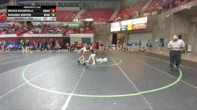 110 lbs Round 3 - Rr3 - Savanna Denton, Canyon West Plains vs Nicole Soldevilla, Borger