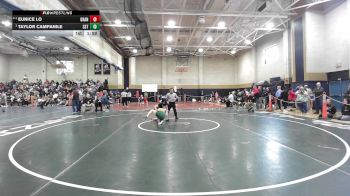 114 lbs Quarterfinal - Eunice Lo, Granby vs Taylor Campanile, South Shore