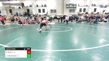 138 lbs Quarterfinal - Brandon Shull, Barnstable vs Jayden D'Ambrosio, Saint John's Prep