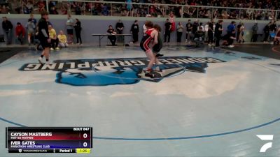 138 lbs Round 1 - Cayson Mastberg, Mat-Su Matmen vs Iver Gates, Marathon Wrestling Club