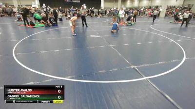 138 lbs Champ. Round 1 - Gabriel Salsamendi, Connecticut vs Hunter Avalos, Spartan Mat Club