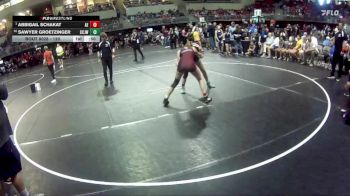 120 lbs Champ. Round 1 - Abbigail Schakat, Arlington Eagles vs Sawyer Groetzinger, Central City JR. Wrestling