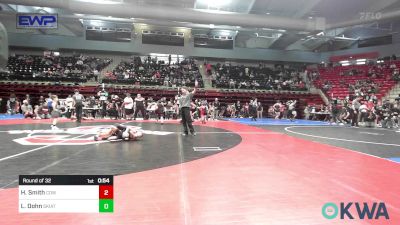 46 lbs Round Of 32 - Huxley Hiner, Pawnee Peewee Wrestling vs Declan Bartenhagen, Pawhuska Elks Takedown