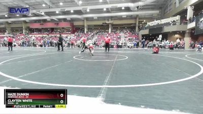 64 lbs Quarterfinal - Clayten White, Bison vs Haze Dunkin, Nebraska Boyz