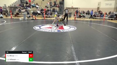 70 lbs Cons. Round 5 - Eesa Mirza, FL Scorpions Wrestling Club vs Jack Hilleson, Heartland Wrestling Academy