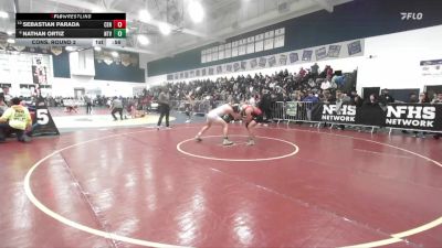 157 lbs Cons. Round 2 - Sebastian Parada, Centennial (Corona) vs Nathan Ortiz, Northview