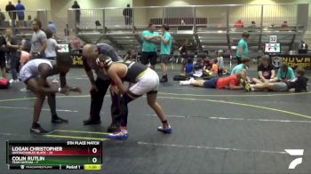 125 lbs Finals (8 Team) - Logan Christopher, Untouchables Black vs Colin Rutlin, Team Gotcha