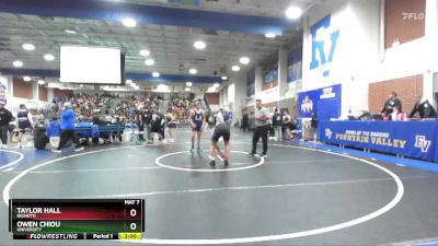 190 lbs Champ. Round 2 - Taylor Hall, Righetti vs Owen Chiou, University