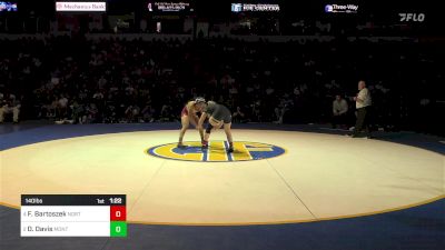 140 lbs Final - Faith Bartoszek, Northview vs Olivia Davis, Monte Vista (SD)