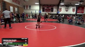 Round 3 - Brooklynn Frakes, L-M Junior Wrestling Club vs Adeline Voss, Team Train