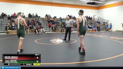 JV Boys-4 lbs Round 5 - Devin Hirsch, Dubuque Hempstead vs Cole Dieter, Dubuque Hempstead