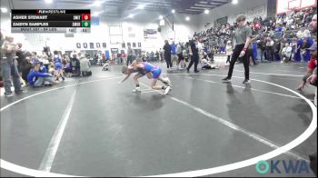 64 lbs Round Of 16 - Asher Stewart, Smith Wrestling Academy vs Zaidyn Samples, Southmoore SaberCats Wrestling