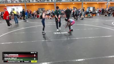 75 lbs Cons. Semi - Cali Anderson, Summerville Takedown vs Mason Reilly, West Wateree Wrestling Club