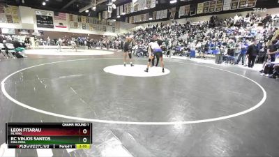 138 lbs Champ. Round 1 - Leon Fitarau, ML King vs Rc Vinjos Santos, Mira Mesa