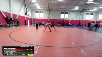 165 lbs Cons. Round 4 - Philip Arroyo, Lemoore College vs Armando Vega, Bakersfield College