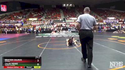 4A 144 lbs Quarterfinal - Braysen Salinas, Ulysses vs Caleb Menke, Topeka-Hayden