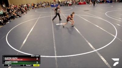 74 lbs Cons. Round 4 - Austin Vaith, Monticello Wrestling Club vs Joseph Cohn, Minnesota