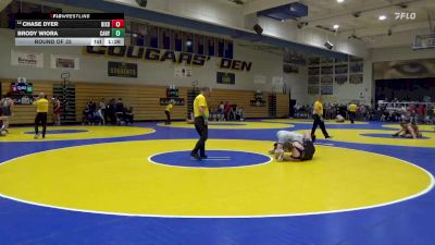 153 lbs Round Of 32 - Chase Dyer, Bixby (OK) vs Brody Wiora, Canyon View (AZ)