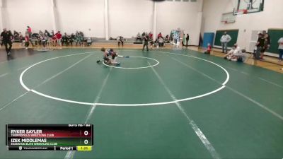 80 lbs Champ. Round 1 - Izek Middlemas, Evanston Elite Wrestling Club vs Ryker Sayler, Thermopolis Wrestling Club