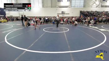 99 lbs Champ. Round 1 - Damon Heames, Black Belt Wrestling Academy vs Sebastian Cantarero, VHW Club