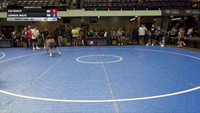 67 lbs 7th Place Match - Cai Sontz, Ruthless Wrestling Club vs Lennux Mays, PSF Wrestling Academy