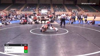 90 lbs Final - Dallas Russell, Teknique Wrestling vs Bregan Berry, Gilmer Bobcat Wrestling