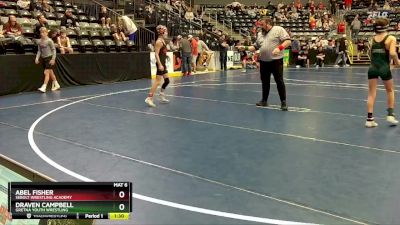 80 lbs Champ. Round 2 - Draven Campbell, Gretna Youth Wrestling vs Abel Fisher, Sebolt Wrestling Academy