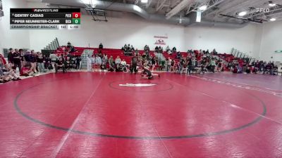 145 lbs Championship Bracket - Piper Neunreiter-Clark, Discovery Canyon vs Gentry Casias, Pine Creek