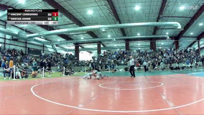 150 lbs Cons. Round 2 - Vincent Cereghino, Douglas vs Tristan Johns, Bishop Gorman HS