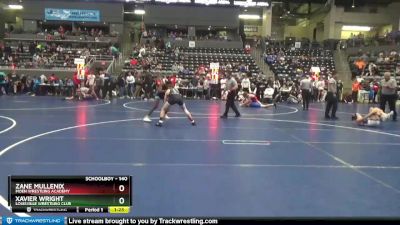 140 lbs Cons. Round 2 - Zane Mullenix, Moen Wrestling Academy vs Xavier Wright, Louisville Wrestling Club