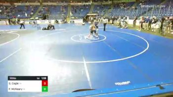 160 lbs Round Of 16 - Gavin Cagle, Tennessee vs Frankie McNeary, Pennsylvania