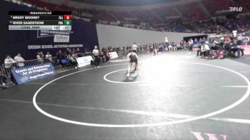 4A Boys 120 lbs Cons. Semi - River Sandstrom, Philomath Boys vs Brody Mooney, Tillamook Boys