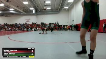 120 lbs Cons. Round 1 - Blake Simpson, Eaglecrest B vs Amin Irgitov, Overland