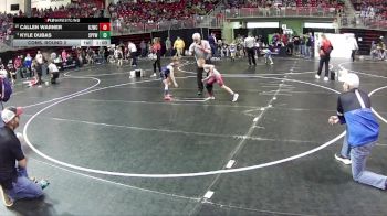 62 lbs Cons. Round 2 - Kyle Dubas, St Paul Youth Wrestling vs Callen Warner, Gothenburg Junior Wrestling Club