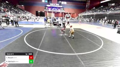 49 lbs Consi Of 4 - Teddy Rouch, Natrona Colts WC vs Henry Bertsch, Baker WC
