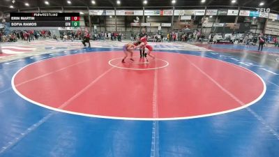 106 lbs Quarterfinal - Erin Martin, Dickinson Wrestling Club vs Sofia Ramos, Central Florida Wrestling