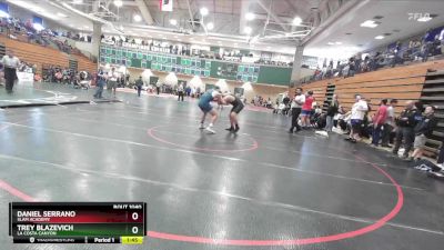 215 lbs Quarterfinal - Trey Blazevich, La Costa Canyon vs Daniel Serrano, Slam Academy