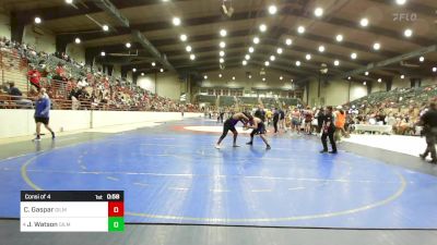 210 lbs Consi Of 4 - Caleb Gaspar, Gilmer Bobcat Wrestling vs Jake Watson, Gilmer Bobcat Wrestling