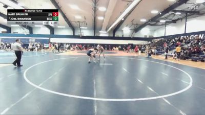 165 lbs Cons. Round 2 - Joel Swanson, Messiah vs Nate Spuhler, Springfield College