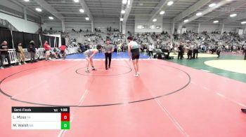 182 lbs Semifinal - Landen Moss, GA vs Matthew Walsh, MA