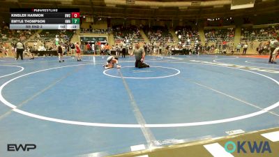 64 lbs Rr Rnd 3 - Kinsler Harmon, Berryhill Wrestling Club vs Emyle Thompson, HURRICANE WRESTLING ACADEMY