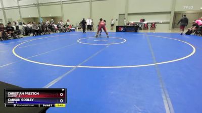 215 lbs Quarters & 1st Wb (16 Team) - Christian Preston, Alabama vs Carson Gooley, Idaho